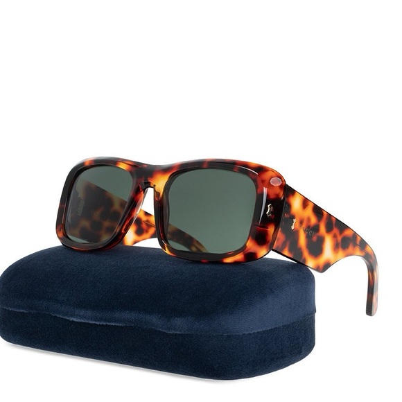 New Authentic Gucci GG1080S 003 Eyewear Rectangular Frame Sunglasses - Picture 4 of 15